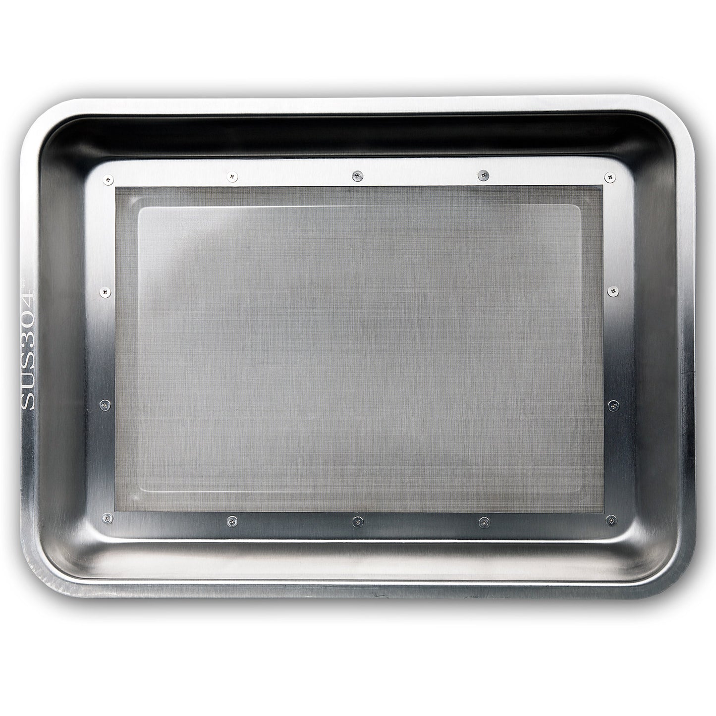 Mogobe Trim Tray, Made of Stainless Steel with a Detachable 150 Micron Screen, 15.5*11.5 inches