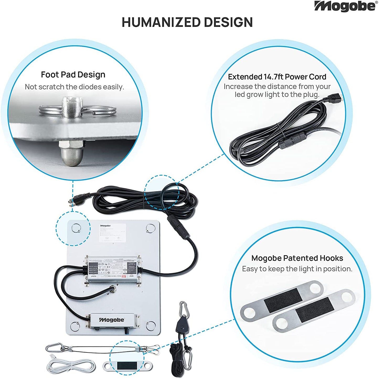 humanized design in mogobe 100w grow light