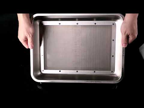 Mogobe Trim Tray, Made of Stainless Steel with Detachable 150 Micron Screen, Size in 15.5 x 11.5