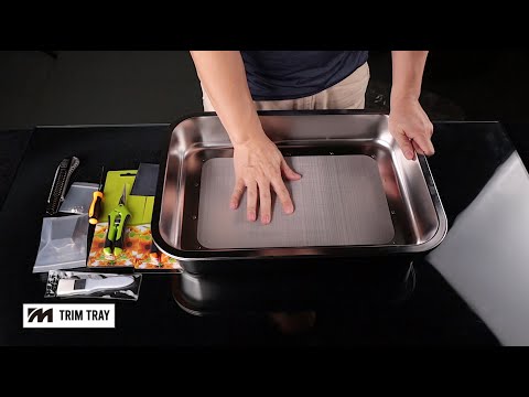 Mogobe Trim Tray with Detachable 150 Micron Screen, Stainless Steel –