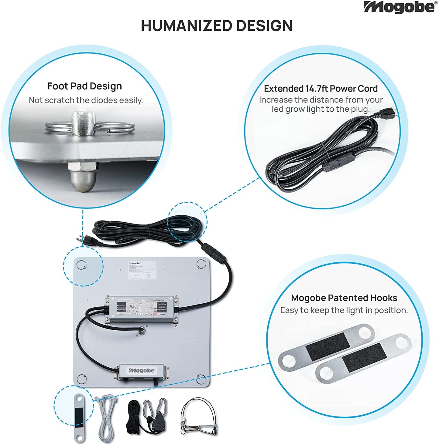 humanized design in mogobe 150w grow light