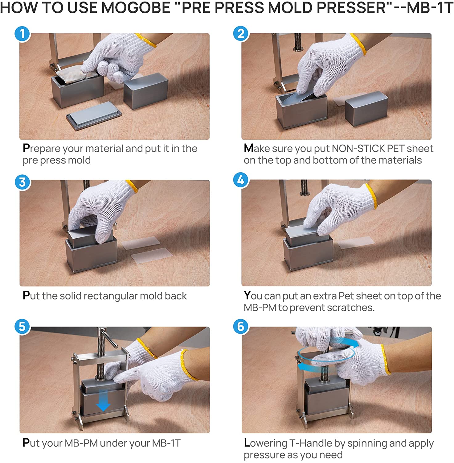 Pollen Press Presser, Press Force Up to 1 Ton, MB-1T (Not including Pr –