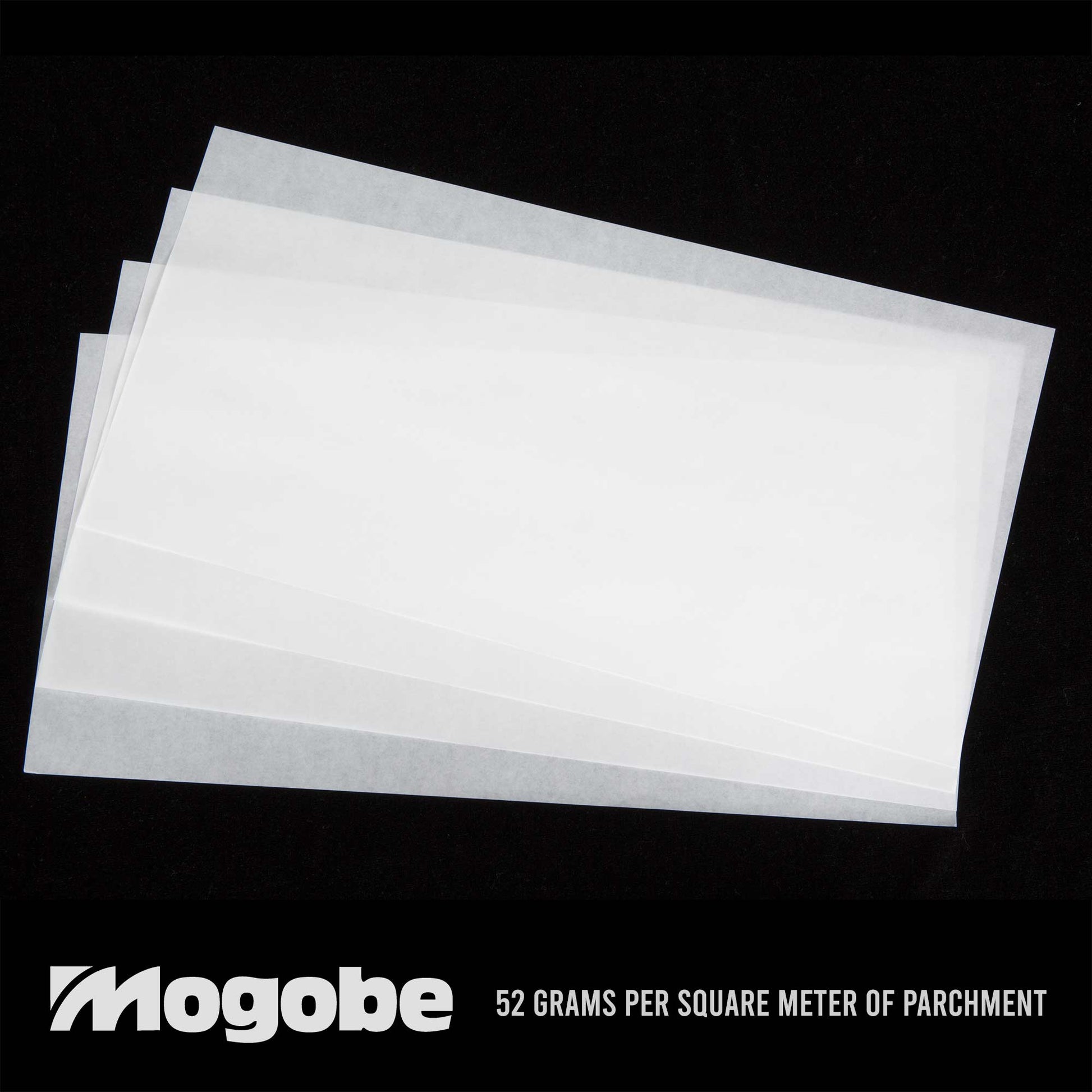 6 x 12 Inches Parchment Paper, 2-Side Coating, Heat Press&Scrapers Friendly, 100 Sheets, by Mogobe